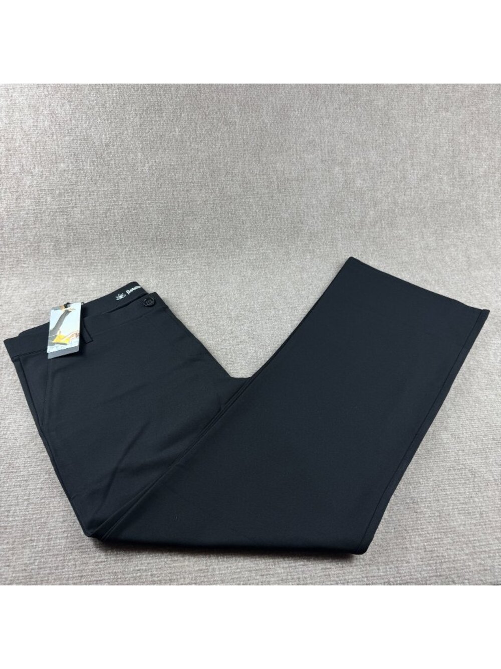 Betabrand Bootcut Classic Dress Pant Yoga Pants XXL Black Ponte Stretchy NWT